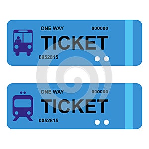 one way tickets on white