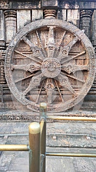 One of the wheel from the Konark Sun Temple, Odisha