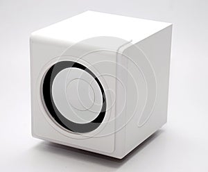 One white speaker