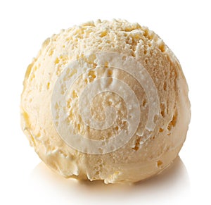 Vanilla ice cream ball