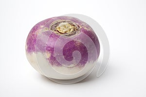 One whole purple headed turnip