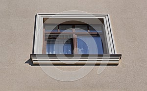 One window in the house. Bottom view.