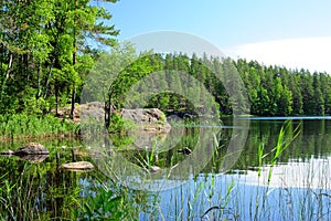 One of the wonderful lakes in Finland