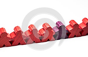 One worker employee is very different deviant from other colleagues