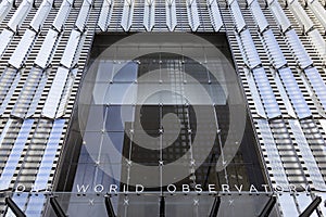 One World Observatory Entrance at the One World Trade Center, New York City, USA