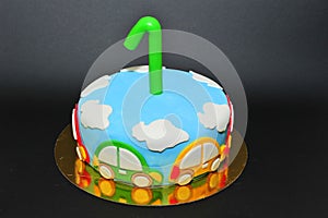 One year old birhtday celebration cake