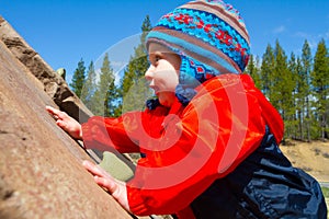 One Year Old Playing at Park