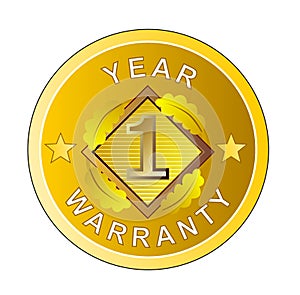 One year warranty gold medal