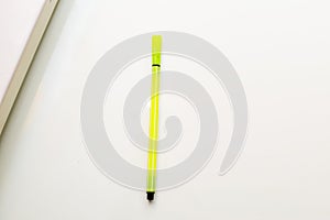 Yellow colour pen photo