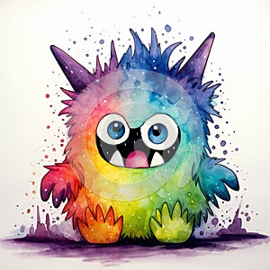 OneofaKind Watercolor Monster Is a MustHave