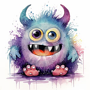 OneofaKind Watercolor Monster Is a MustHave
