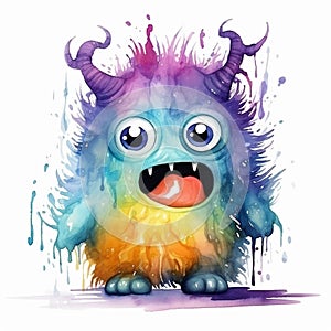 OneofaKind Watercolor Monster Is a MustHave