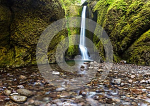 Oneonta falls in summer, Columbia river gorge, Oregon.