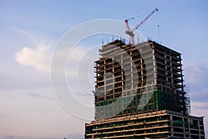 Ongoing Construction Of  A Modern Building photo