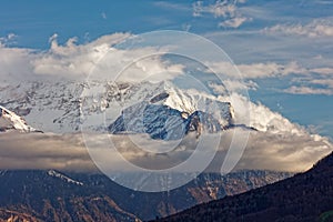 Ongoing storm over Grauspitz massif