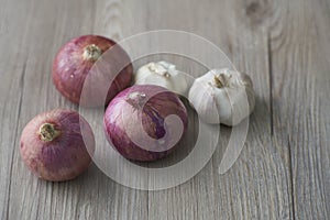 Onion and garlic