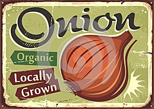 Onion locally grown organic farm product