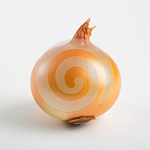 Onion on plain white background - product photography