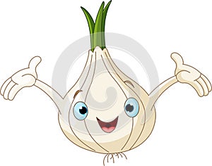 Onion Presenting Something