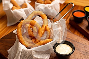 Onion Rings Snacks Fried Horizontal