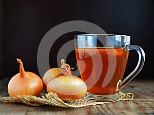 Onion tea for colds homemade folk remedy