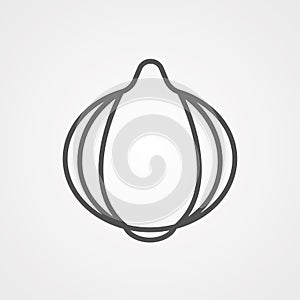 Onion vector icon sign symbol