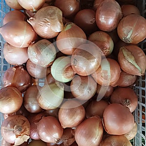 Onions In Indonesian Market