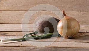 Onions and potato