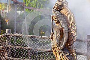 Oniyama Jigoku hot spring in Beppu, Oita. The town is famous for its onsen (hot springs). It has 8