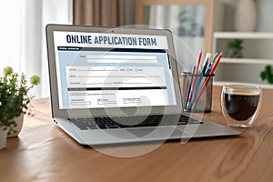 Online application form for modish registration