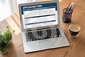 Online application form for modish registration