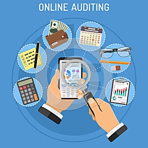 Online Auditing, Tax process, Accounting Concept