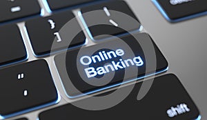 Online banking concept.