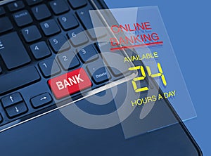 Online banking concept