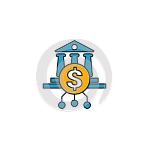 Online Banking icon set. Four elements in diferent styles from fintech icons collection. Creative online banking icons filled,