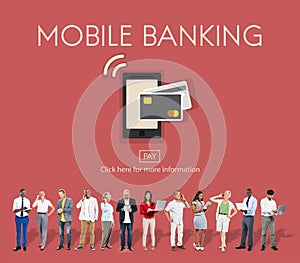 Online Banking Mobile Wallet E-banking Concept