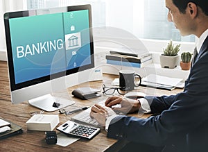 Online Banking Payment Finance Concept