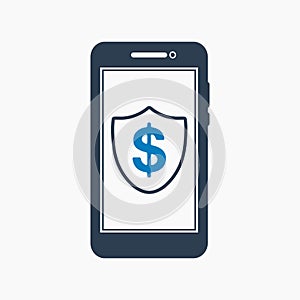 Online banking security icon.