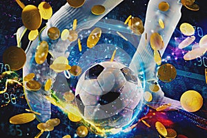 Online bet and analytics and statistics for soccer game