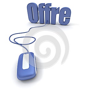 Online bid in French offre