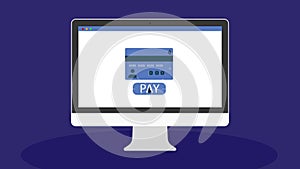 Online bill payment, online banking, paying online bills securely, credit card information protection, online invoice -