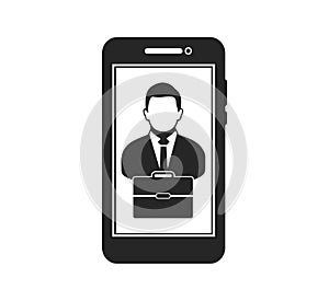 Online Business Deal Icon.