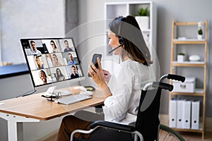 Online Business Video Conference Call