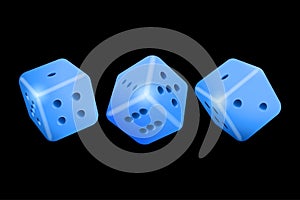 Online casino dice gambling concept