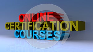 Online certification courses on blue