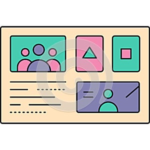 Online chat vector web communication flat icon