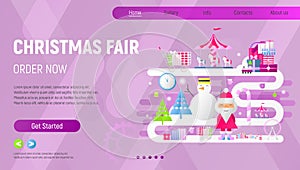 Online Christmas Shopping Landing Page