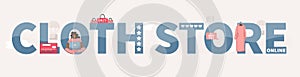 Online Clothes Store Text