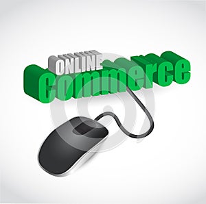 Online commerce mouse illustration design