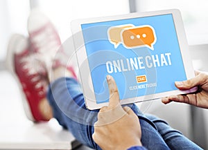 Online Communication Chat Conversation Global Concept